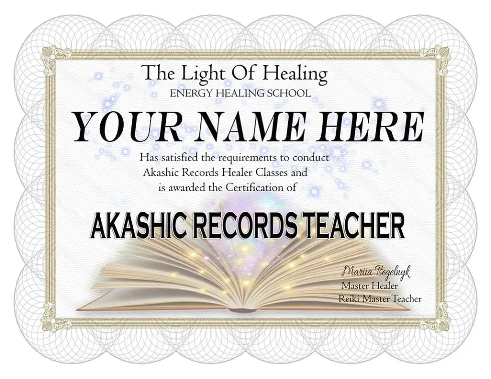 Akashic Records Healer Certification and Training